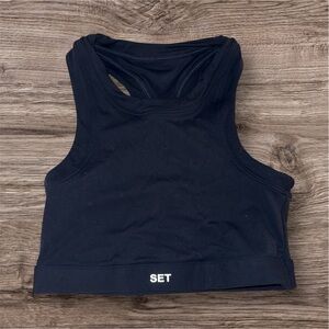 SET Active Black Tank Top
